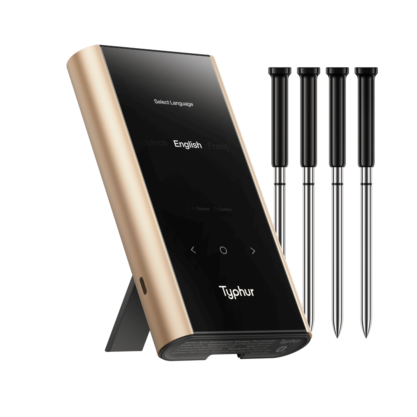 Typhur Sync Gold Series Quad 4 Probe Meat Thermometer5