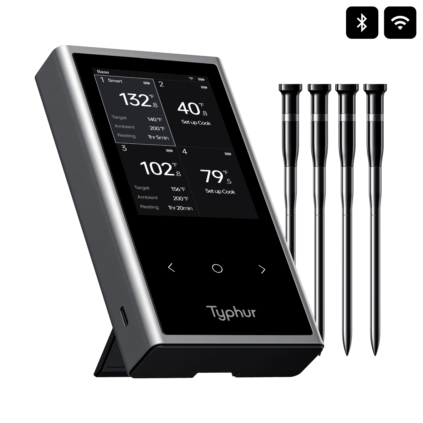 Typhur Sync Quad Wireless 4 Probe Meat Thermometer